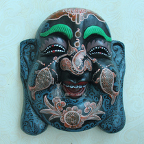 Home decoration pendant pure handmade engraving white poplar Millwood Mille Buddha smiling Buddha Charlottenanfoo 25 * 29cm