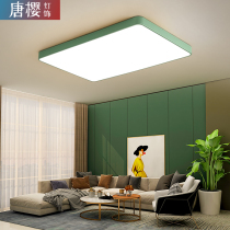 LED ceiling lamp rectangular living room lamp modern simple bedroom Pink children lamp Nordic macaron place