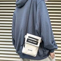 Mobile phone bag men ins Tide Cards Mini Light Single Shoulder Sloped Satchel Fashion Satchel Satchel Casual Small Square Bag