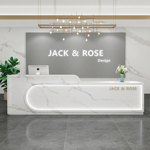 Sales Department company front desk reception desk modern minimalist beauty salon clothing shop paint counter cashier bar