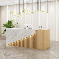 Simple modern paint cashier counter bar company front desk reception desk clothing shop counter shop beauty salon Barber Shop