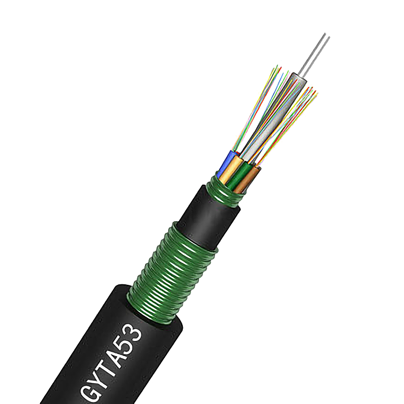 hbodier gyta53 fiber optic cable armored fiber optic cable double sheath buried fiber optic cable single-mode outdoor 4-core fiber optic cable