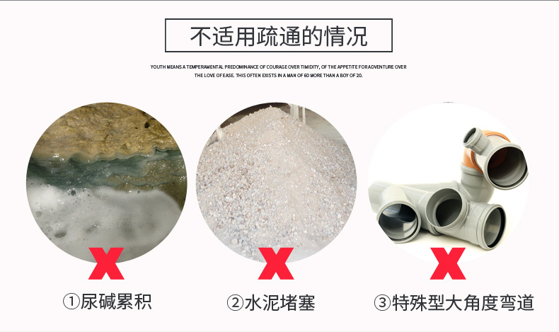 不适用疏通的情况①尿碱累积②水泥堵塞③特殊型大角度弯道-推好价 | 品质生活 精选好价