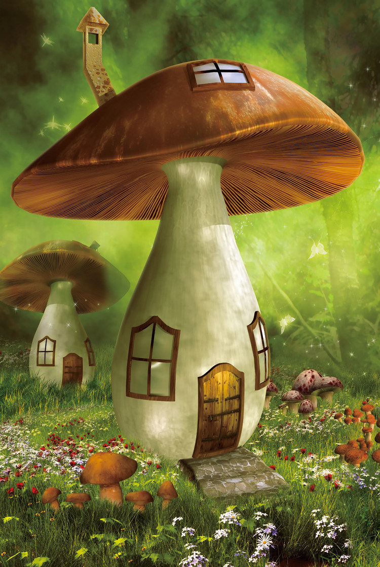 特价木质拼图1000片卡通动漫可爱蘑菇屋儿童益智玩具女孩梦幻礼物