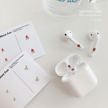 Cartoon headset stickers Apple AirPods for fall-proof scratch-proof dust-proof ins wind female personality creative new