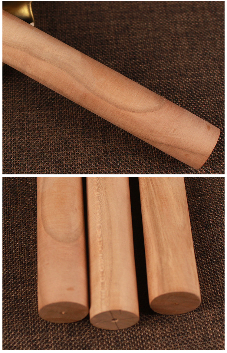 正宗肥城天然桃木圆柱棍镇宅辟邪打鬼棒木雕原木无漆擀面杖工艺品_7折