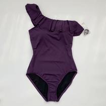 Triumph home Carmen new slanted shoulder ruffle high-end one-piece swimsuit slim fashion European and American holiday Womens swimwear C4