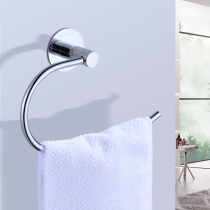 Towel Rack Single Pole Free Punch Stainless Steel Toilet Bathroom Wall-mounted Free Nails Creative Hanging Towel Minimis
