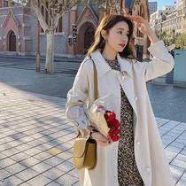 This year's popular leisure coat coat feminine new spring and autumn long French high-level sensory blown up the street
