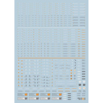 (EVO) MG NC05-1 HIQ style (general warning system) Special water sticker (fluorescent orange gray)