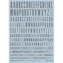 (EVO) CNDA-2 LETTER LETTER system English (universal logo) Special water sticker (gray)