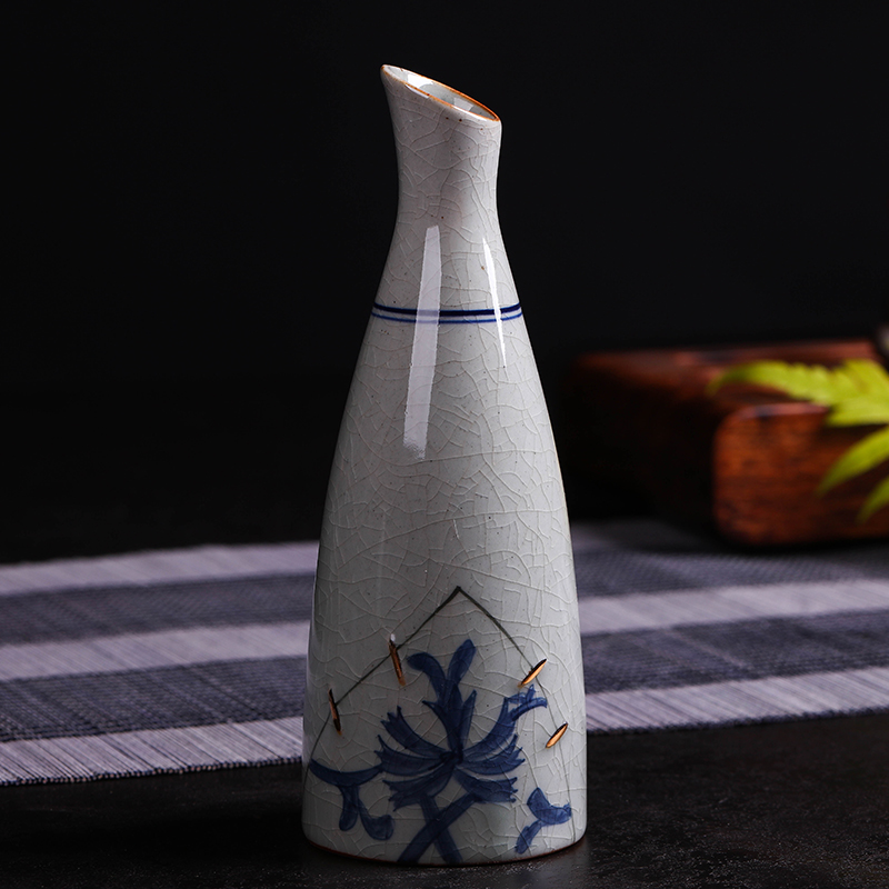 Jingdezhen ceramics furnishing articles mini ceramic hand - made floret bottle pet fresh flower vase China tea