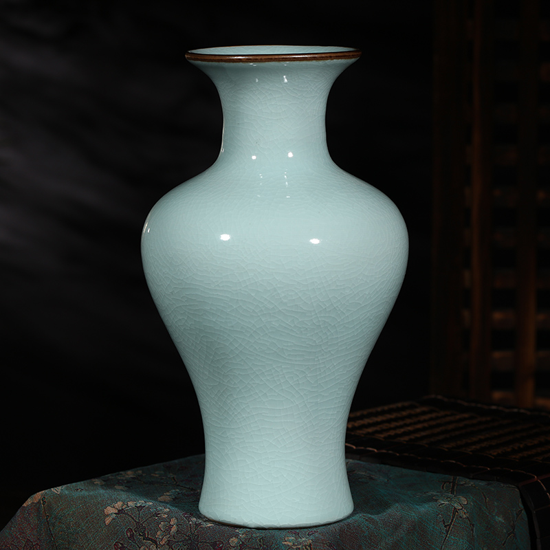 Jingdezhen ceramics up crack antique flower vase household adornment handicraft decoration furnishing articles sitting room