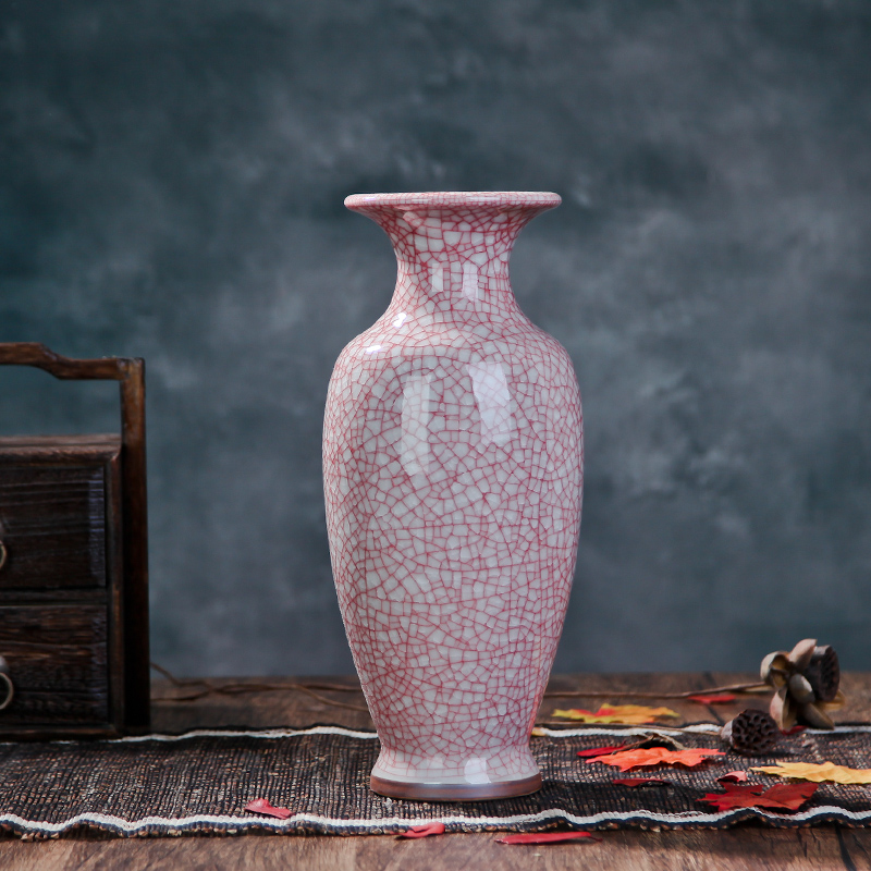 Jingdezhen ceramics in the vase to open the slice archaize of jun porcelain vases, modern home sitting room adornment ornament furnishing articles