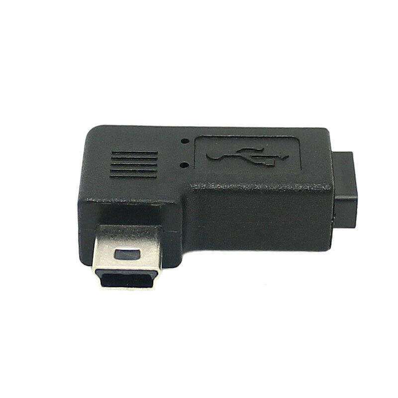 左 右弯mini usb转micro usb母转接头 micro usb转弯头mini usb头