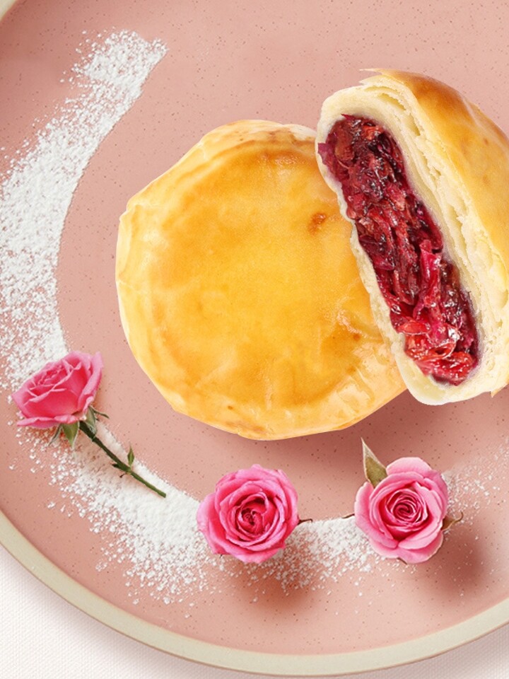 嘉华经典玫瑰鲜花饼10枚云南特产详情图片3