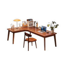 Study Table Solid Wood Corner Table Primary And Middle School Students Home Double Writing Desk Male Students Girls Bedroom Corner Desk