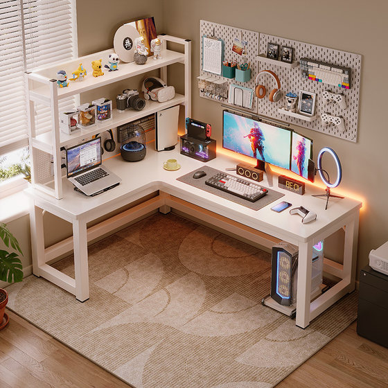 Corner computer desk household double e-sports desk bedroom bay window corner desk L-shaped office desk work bench
Corner computer desk household double e-sports desk bedroom bay window corner desk L-shaped office desk work bench