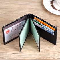 Leather drivers license holster personality creative mens drivers license book protection all-in-one bag female motor vehicle driving two-in-one
