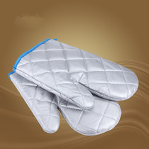 Microwave oven special insulation gloves thickened high temperature resistant 300 degrees oven anti-scalding gloves Kitchen baking anti-heat