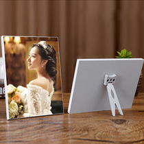 7-48 inch print crystal table wood painting production photo enlargement wall hanging custom Lamina wedding graduation photo