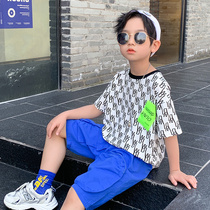 Boys Summer short sleeve T-SHIRT zhong da tong 2021 nian new) half sleeve children western style summer 3 san 4 four 5 five 6-year-old