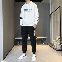 Sweatshirt Men 2020 New Leisure Sports Set Spring and Autumn Mens Set with Handsome Hooded Jacket Trend