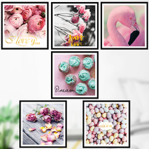 Wall Sticker Flarebird Mesh Red Pink Girl Hearts Rose Dorm Room Bedrooms Fresh Art Nordic Wall Ins Stickers