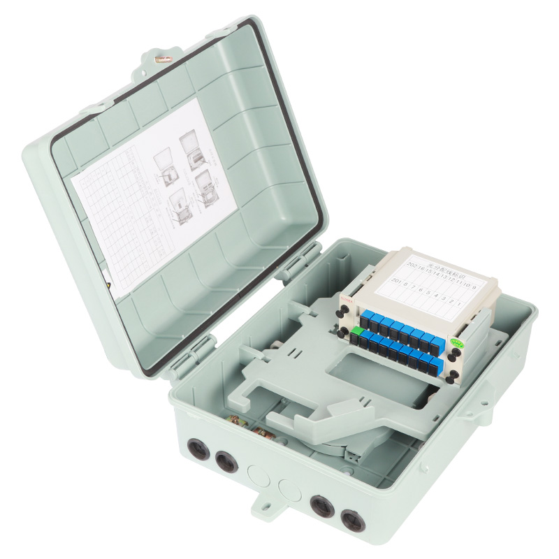 jiangsu type 16 core optical fiber distribution box medium 1:16 optical fiber distribution box line indoor and outdoor distribution box waterproof