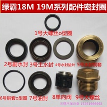 High pressure cleaning machine check valve green bully 18 parts high pressure oil seal car washing machine water seal sealing ring vulnerable 19 mat