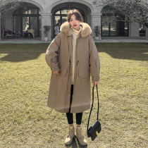 Parker clothing womens 2021 new explosive long cotton-padded jacket winter jacket