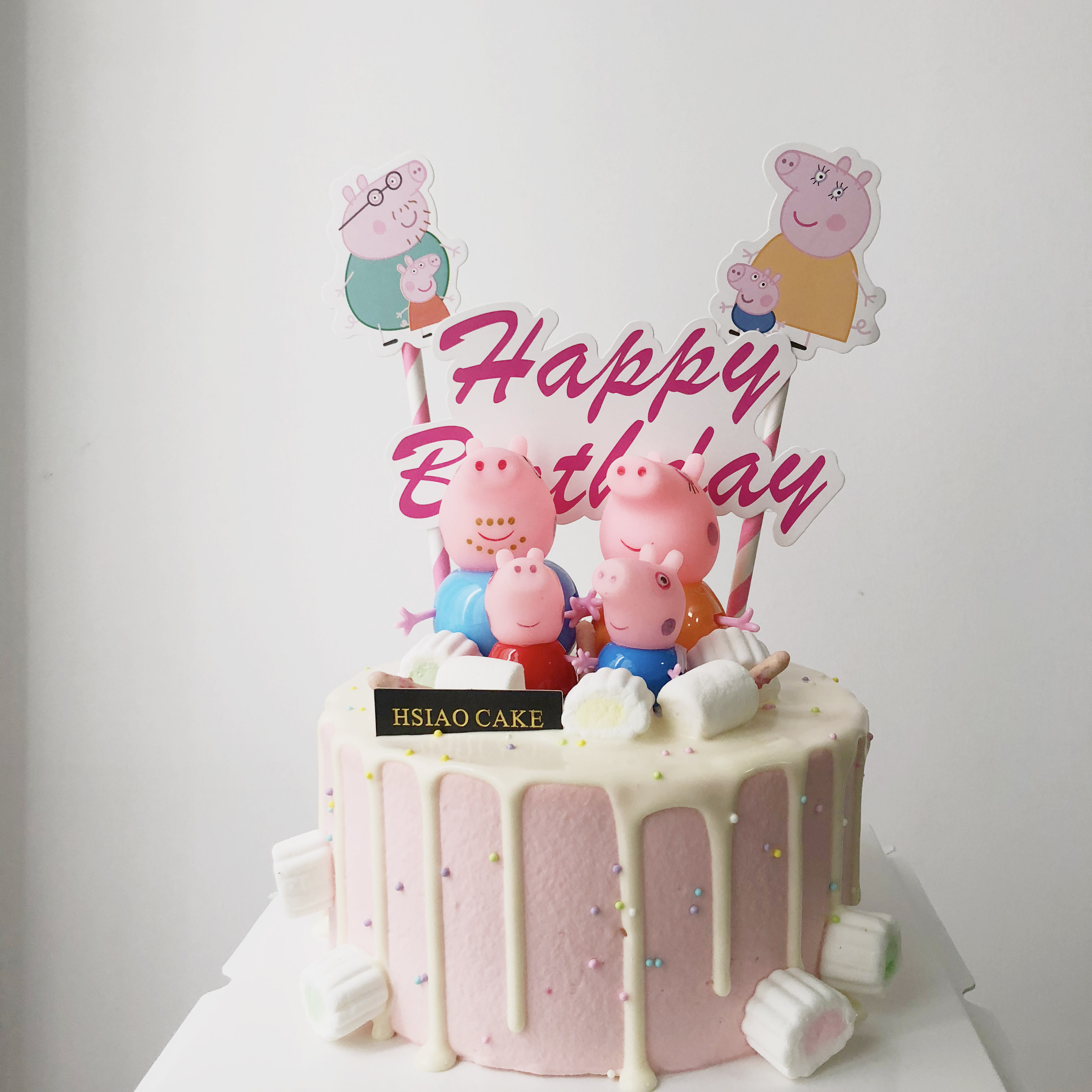 hsiao cake ins网红生日蛋糕社会人小猪佩奇小朋友礼物武汉同城