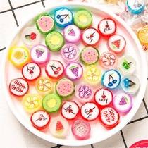 Net red handmade sugar sliced candy mixed fruit snacks New Year Festival gift wedding candy bulk hard candy