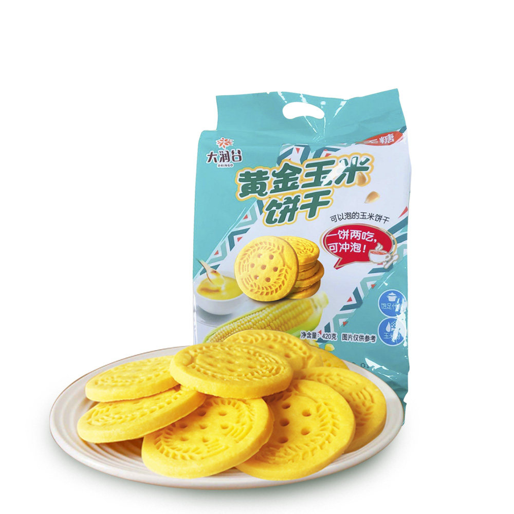 大润谷黄金袋装无蔗糖孕妇玉米饼干