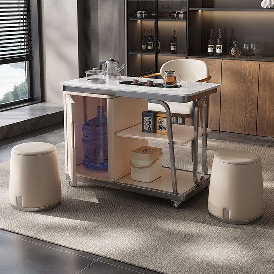 DDC Multifunctional Moveable Tea Table Household living room small tea cart modern minimalist balcony kettle all -in -one tea table
DDC Multifunctional Moveable Tea Table Household living room small tea cart modern minimalist balcony kettle all -in -one tea table