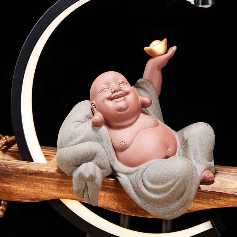 创意陶瓷雾化加湿水景造雾器过滤增氧喷雾烟雾流水器