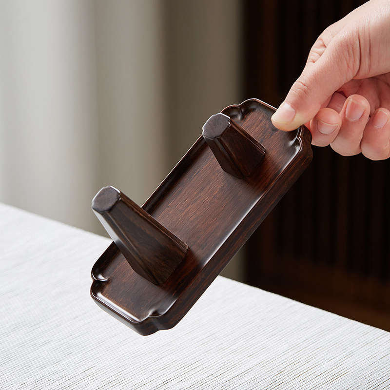 磁吸一体壶承盖置盖托茶道茶垫茶杯垫茶承茶壶垫实木茶盘垫托底座