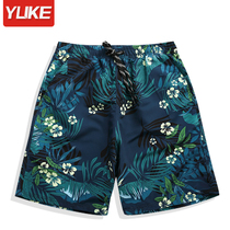 men's beach pants quick dry loose water thin large swimming pants hot flower shorts beach holiday trendy