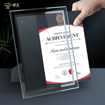 Page change crystal medal custom insert paper certificate Custom Chamber of Commerce Join agent Dealer honor authorization card