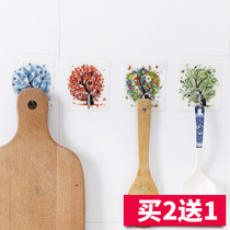 Hook strong viscose kitchen household load-bearing paste sticky hook seamless wall hanging wall creative cute hanging clothes