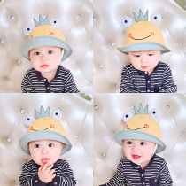 Baby hat Spring and autumn summer frog fisherman hat cute super cute children boy girl baby pot hat shade tide