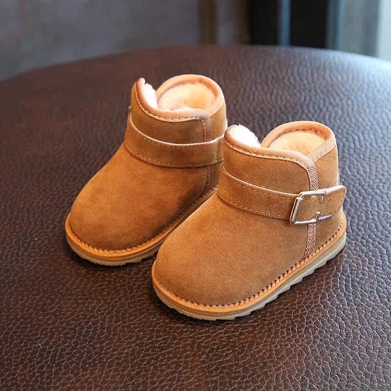 展示与对比:儿童大棉鞋男童0-1-3-5-6岁宝宝棉鞋软底防滑女童保暖鞋冬