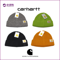 carhartt Carhart cored yarn winter warm men and women couples knitted wool hat melon leather hat ski cold hat
