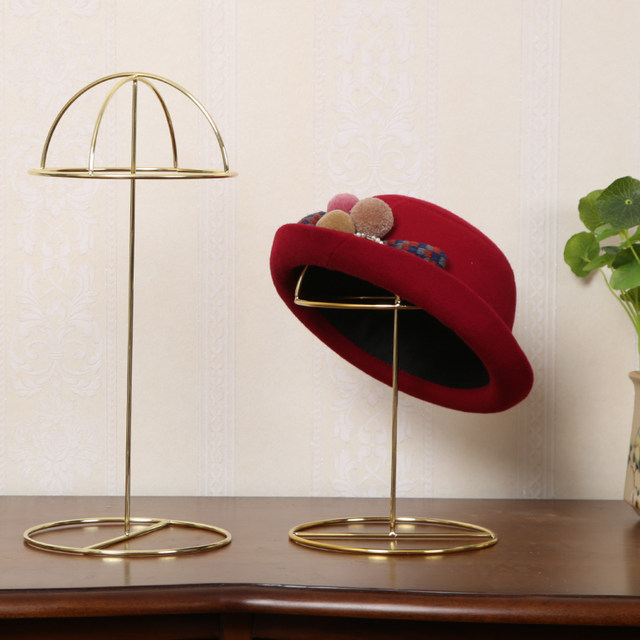 Jianou iron hat stand ຮ້ານສະແດງ rack props hat bracket floor display rack hat rack hat bracket model