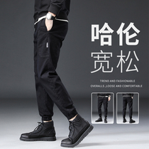 men's spring and autumn korean style trendy spring sports casual pants 2022 new loose ankle pants