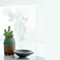 Open white gauze curtain window screen custom simple modern custom gauze curtain living room bedroom balcony yarn cross yarn