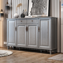 Full solid wood shoe cabinet large capacity household door New Chinese living room Xuanguan containing simple storage modern door hall cabinet