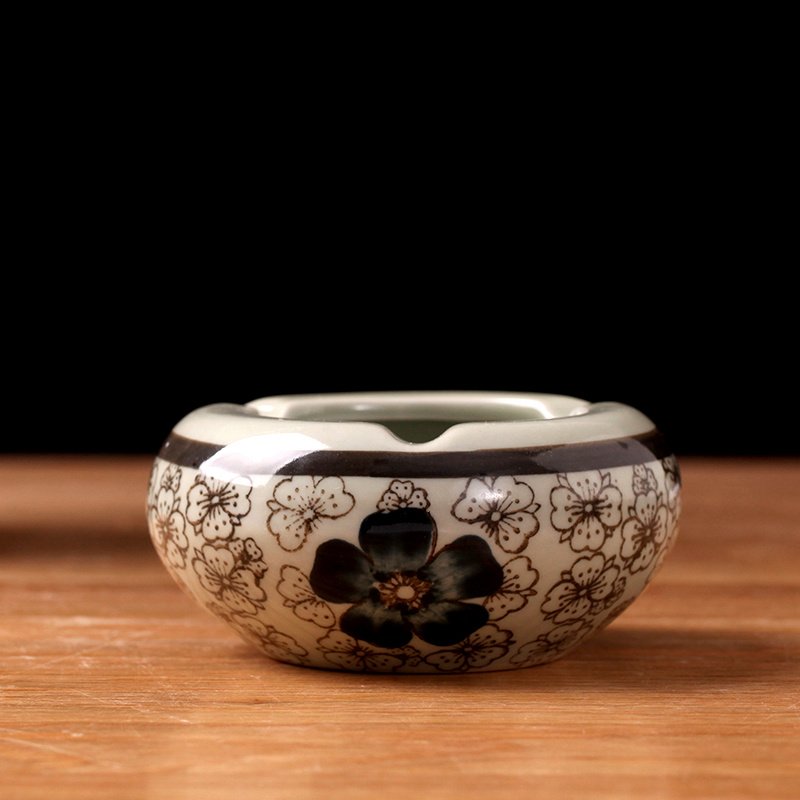 Japanese under the glaze color creative archaize ceramic ashtray ashtray restoring ancient ways