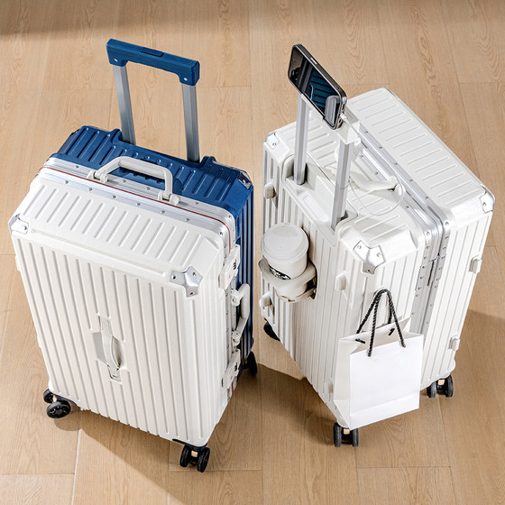 Catero suitcase aluminum frame contrasting suitcase trolley case universal wheel 20 female male student boarding 24 password box
Catero suitcase aluminum frame contrasting suitcase trolley case universal wheel 20 female male student boarding 24 password box