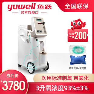 fish leap oxygen generator 9f-3w household 3l concentration 90% medical oxygen machine with atomized elderly oxygen machine